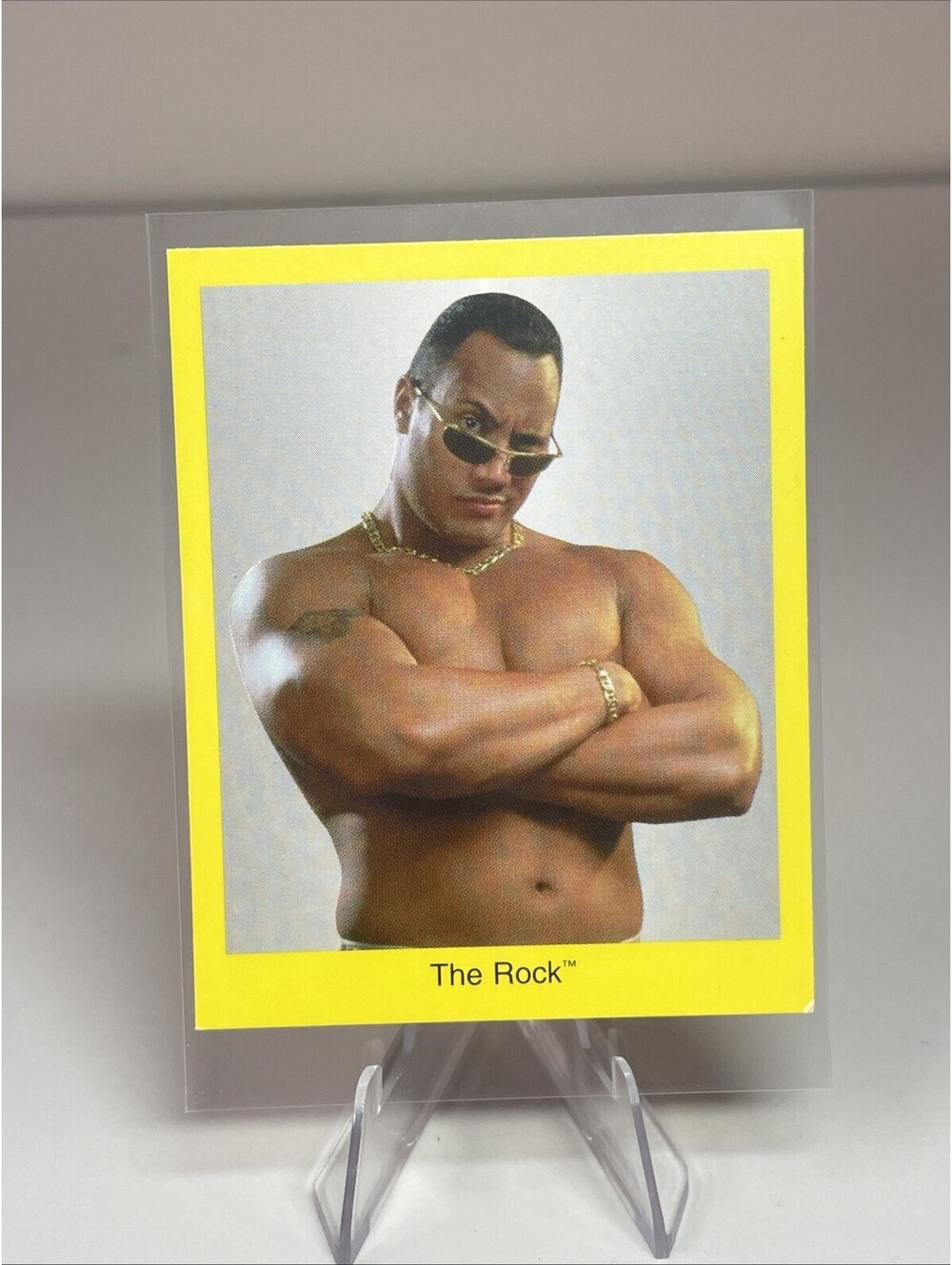 1998 Cardinal WWF Trivia Series 2 The Rock Card Dwayne Johnson